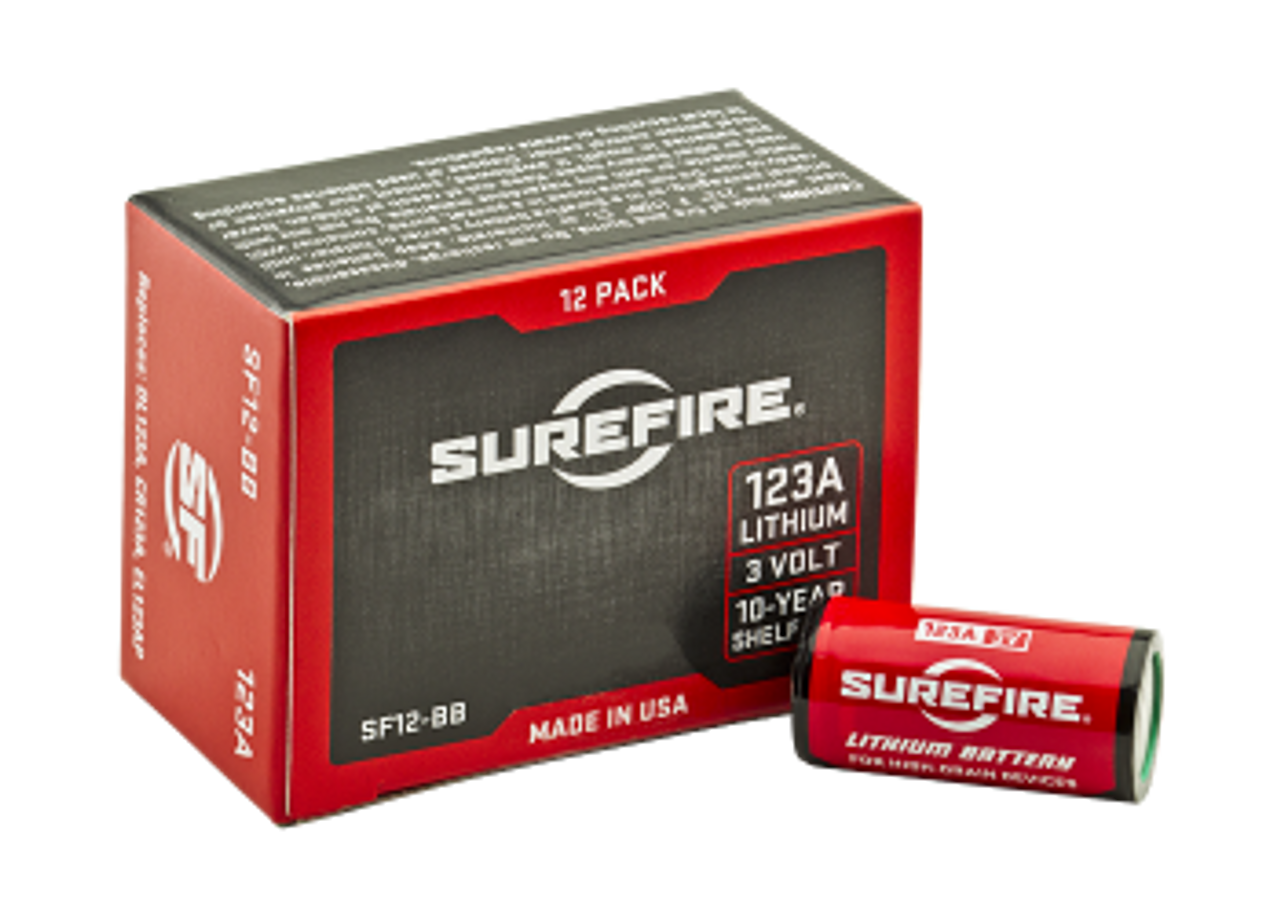 SureFire 123A Lithium Battery - 12 Pack
